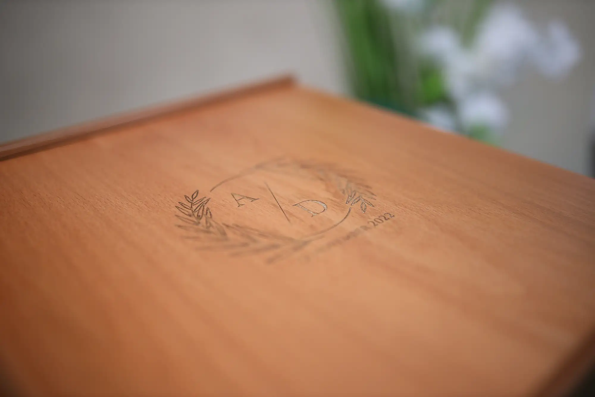 Pixmig wooden anniversary photo album image
