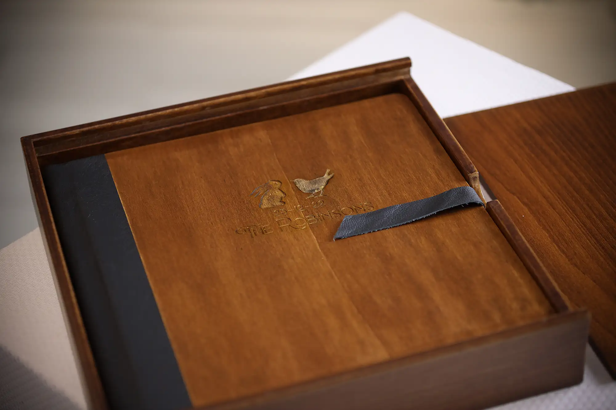 Pixmig wooden anniversary photo album image