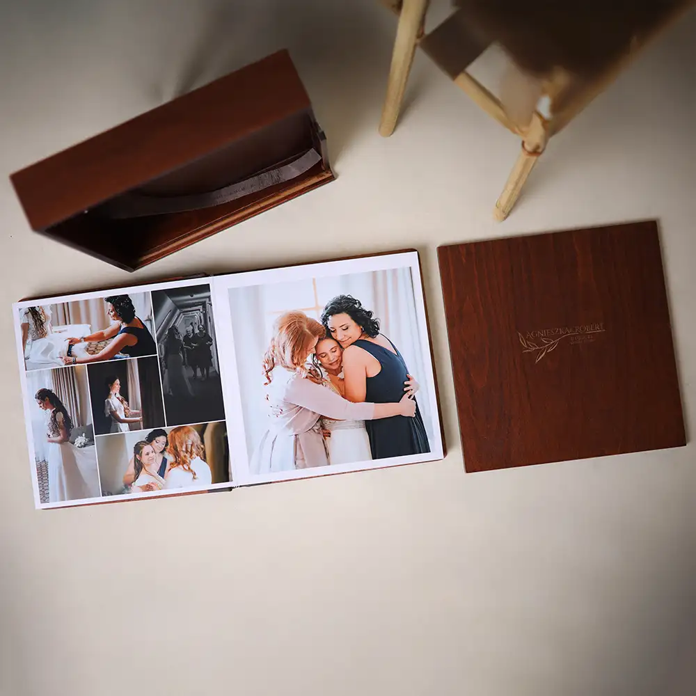 Pixmig wooden anniversary photo album image