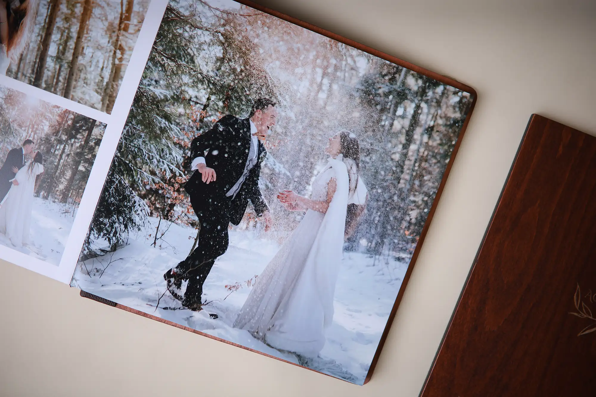 Pixmig wooden anniversary photo album image