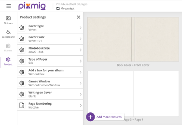 An image of our advanced album editor.