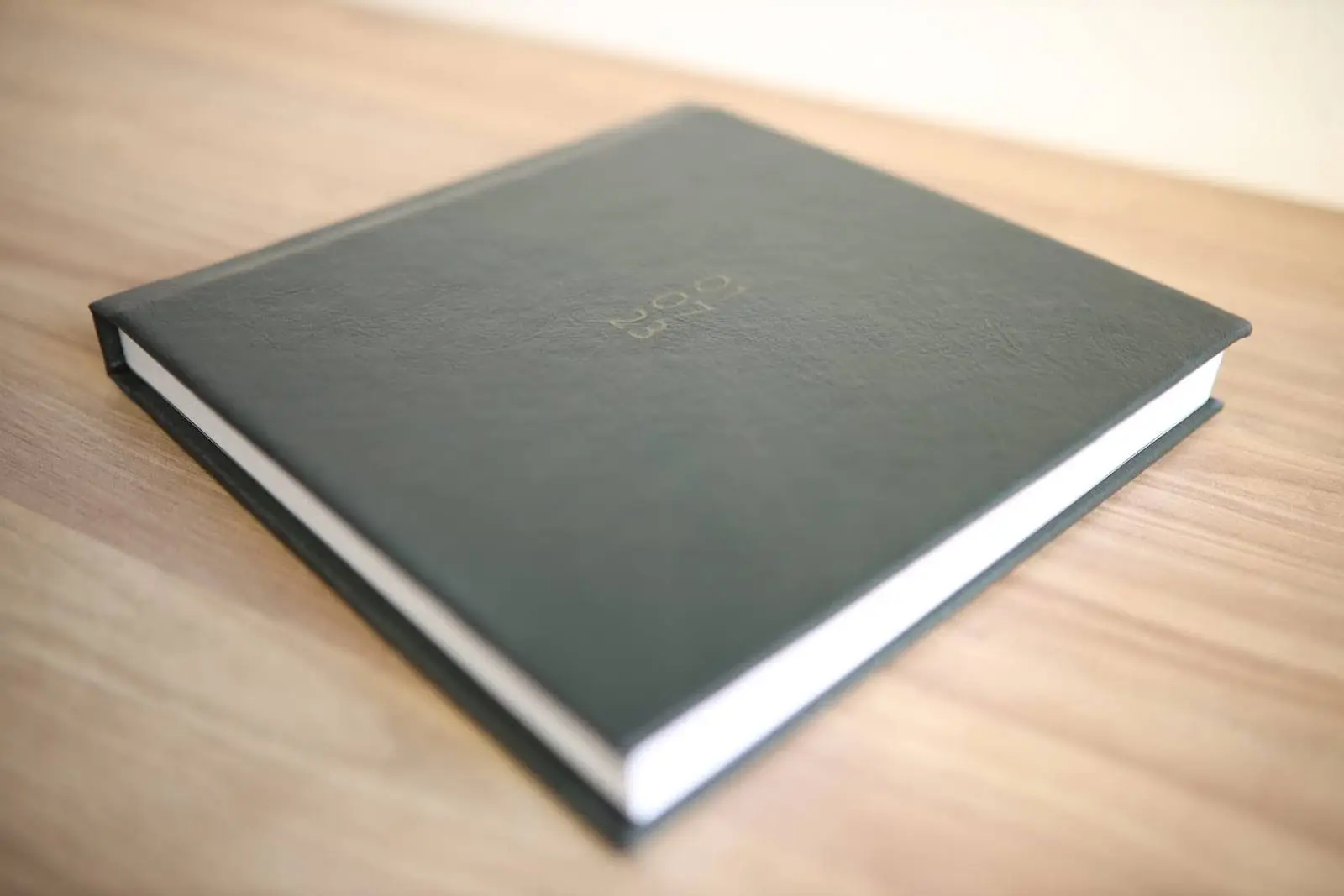 An image of a photo book on the table.